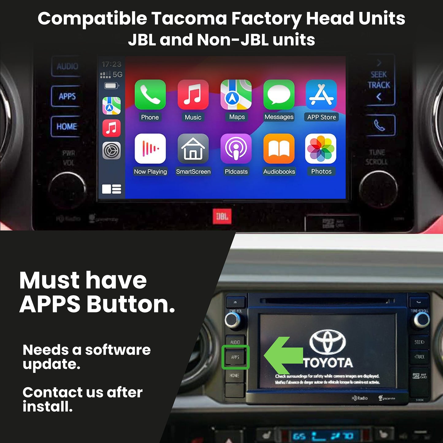 Toyota Tacoma Head Unit Decoder CarPlay/AndroidAuto (2014-2019)