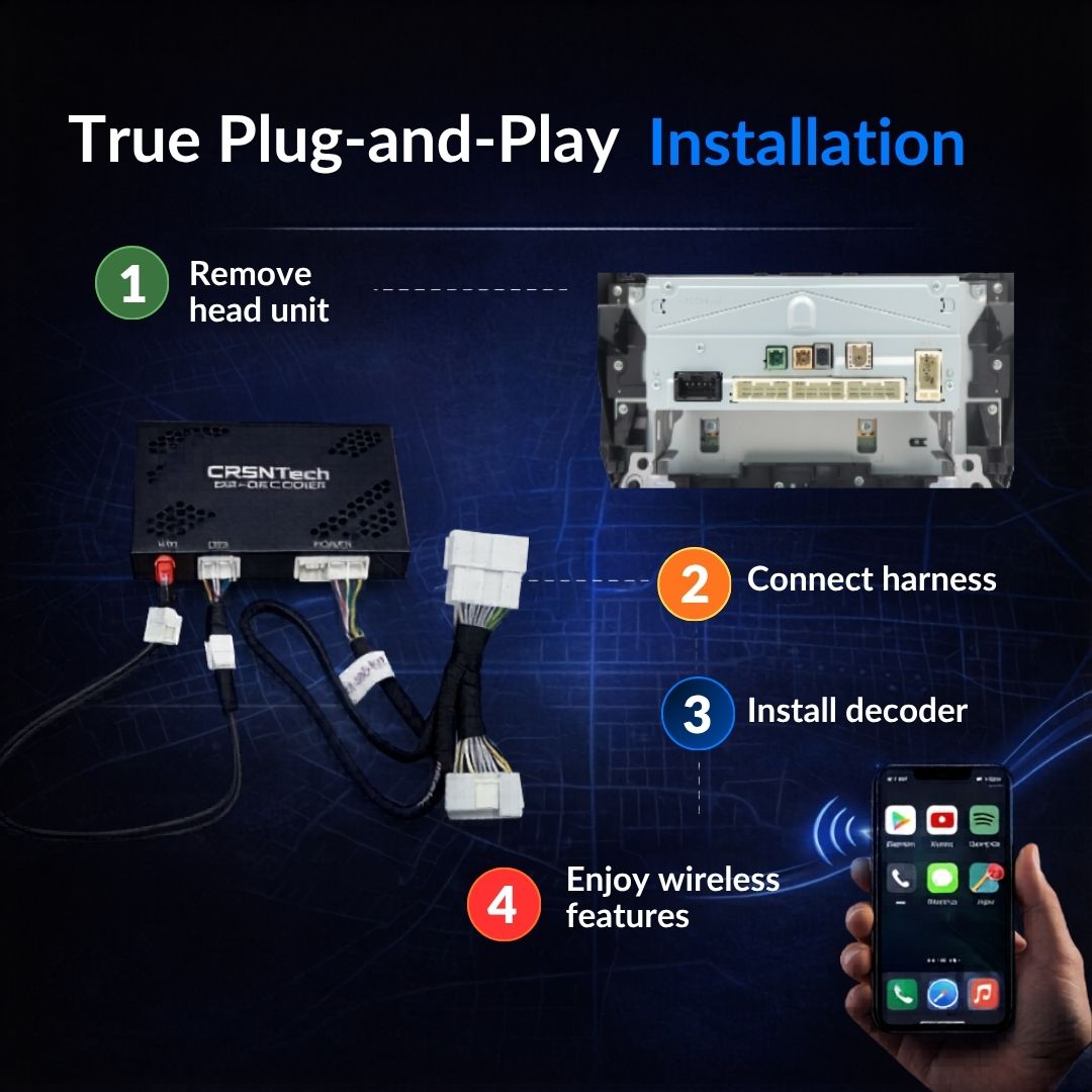 NEW! Toyota Entune 3.0 (2018-2025) Wireless CarPlay/AndroidAuto Android Apps, Play Store, YouTube, Netflix, Find My Car