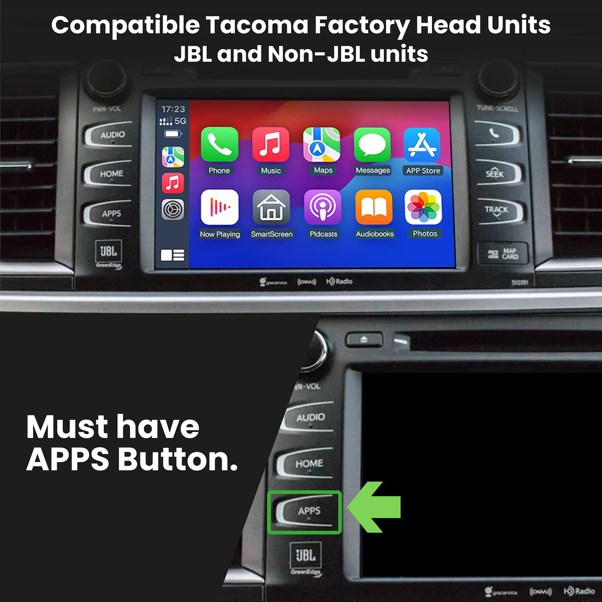 Toyota Highlander Head Unit Decoder CarPlay/AndroidAuto (2014-2019 ...