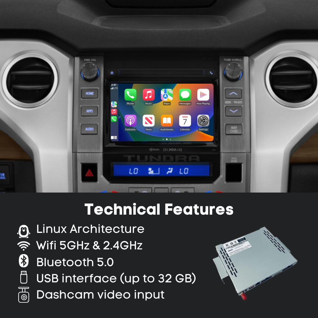 Toyota Tundra Head Unit Decoder CarPlay/AndroidAuto (2015-2019)