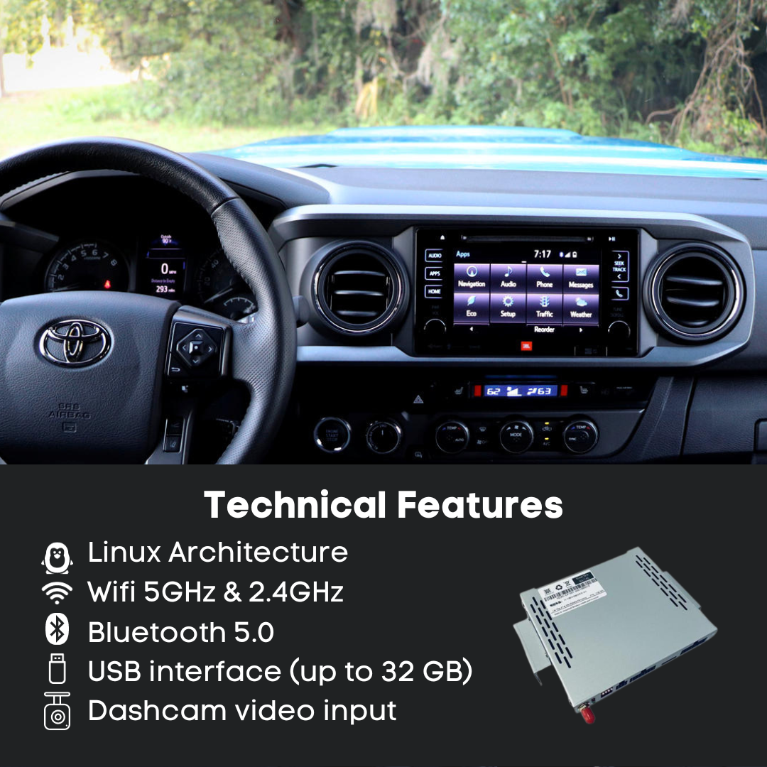 Toyota Tacoma Head Unit Decoder CarPlay/AndroidAuto (2014-2019)