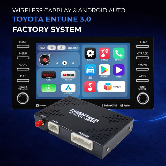 NEW! Toyota Entune 3.0 (2018-2025) Wireless CarPlay/AndroidAuto Android Apps, Play Store, YouTube, Netflix, Find My Car