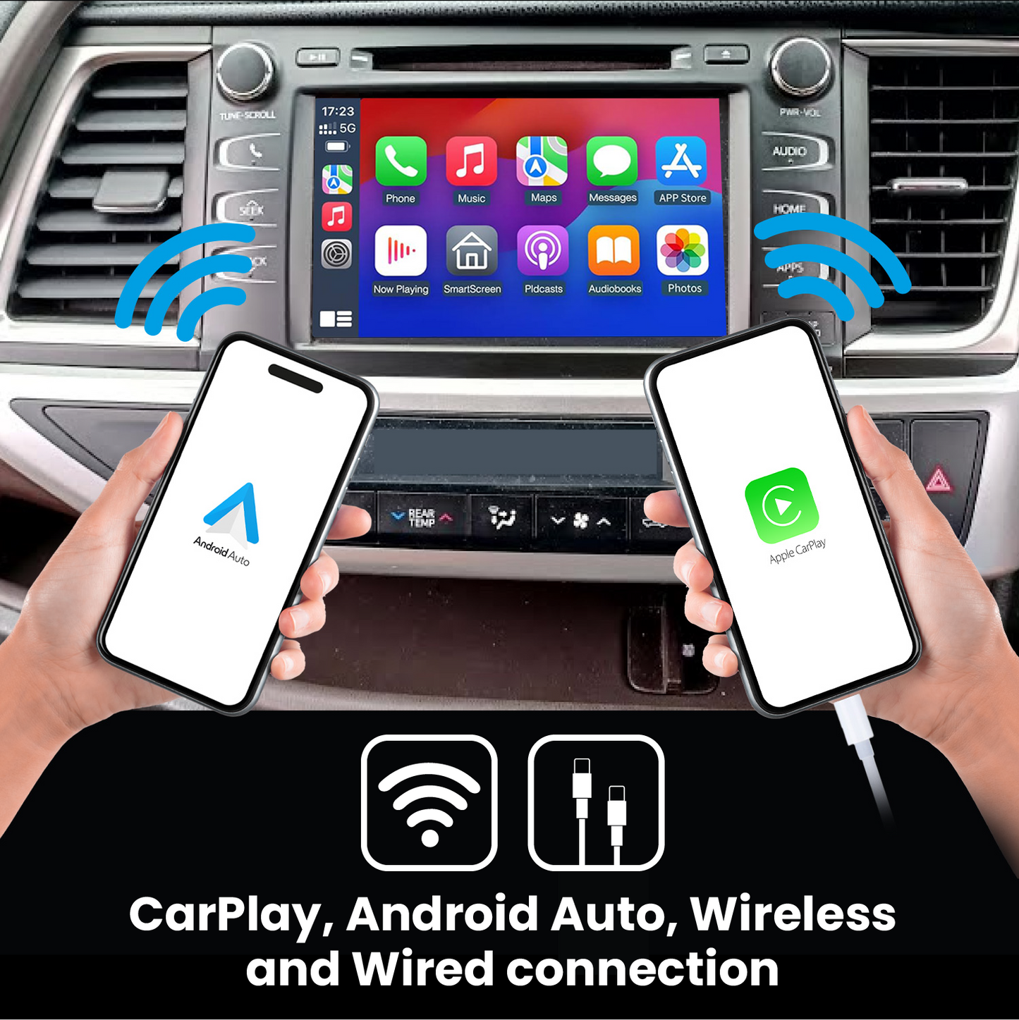 Toyota Kluger (Australia) Decoder CarPlay/AndroidAuto (2014-2019) - [Fujitsu Ten]
